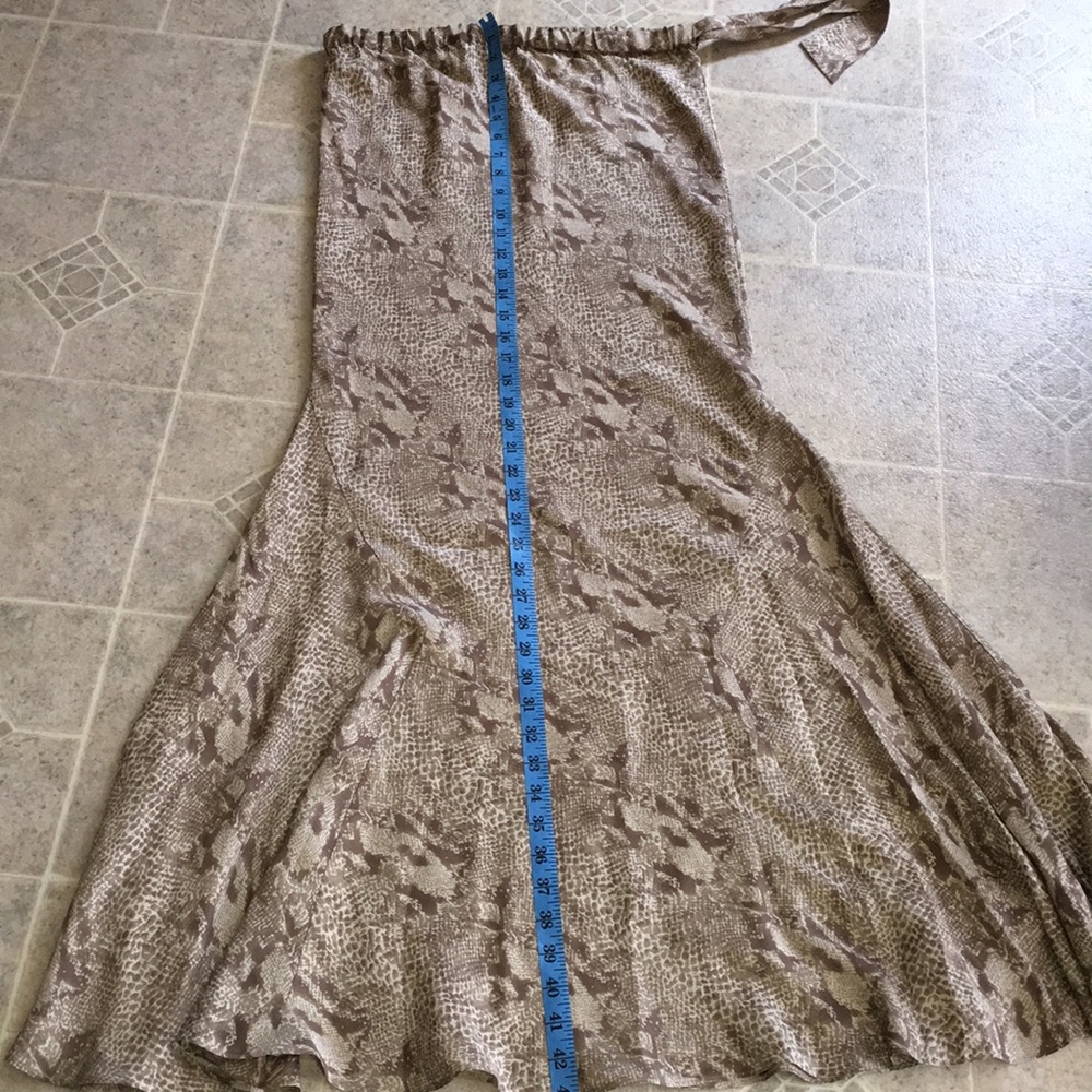 HAUTE HIPPIE NWOT BIAS CUT REAL SILK MAXI SKIRT BADAZZ - Picture 14 of 16